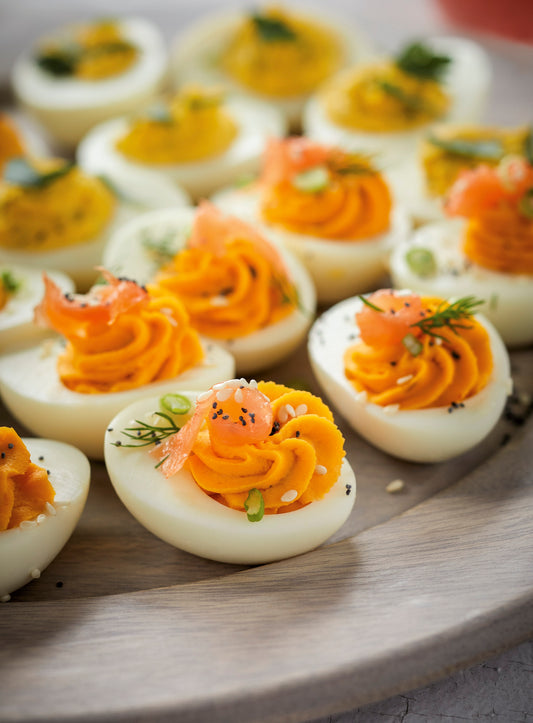 Everything Bagel-Inspired Deviled Eggs