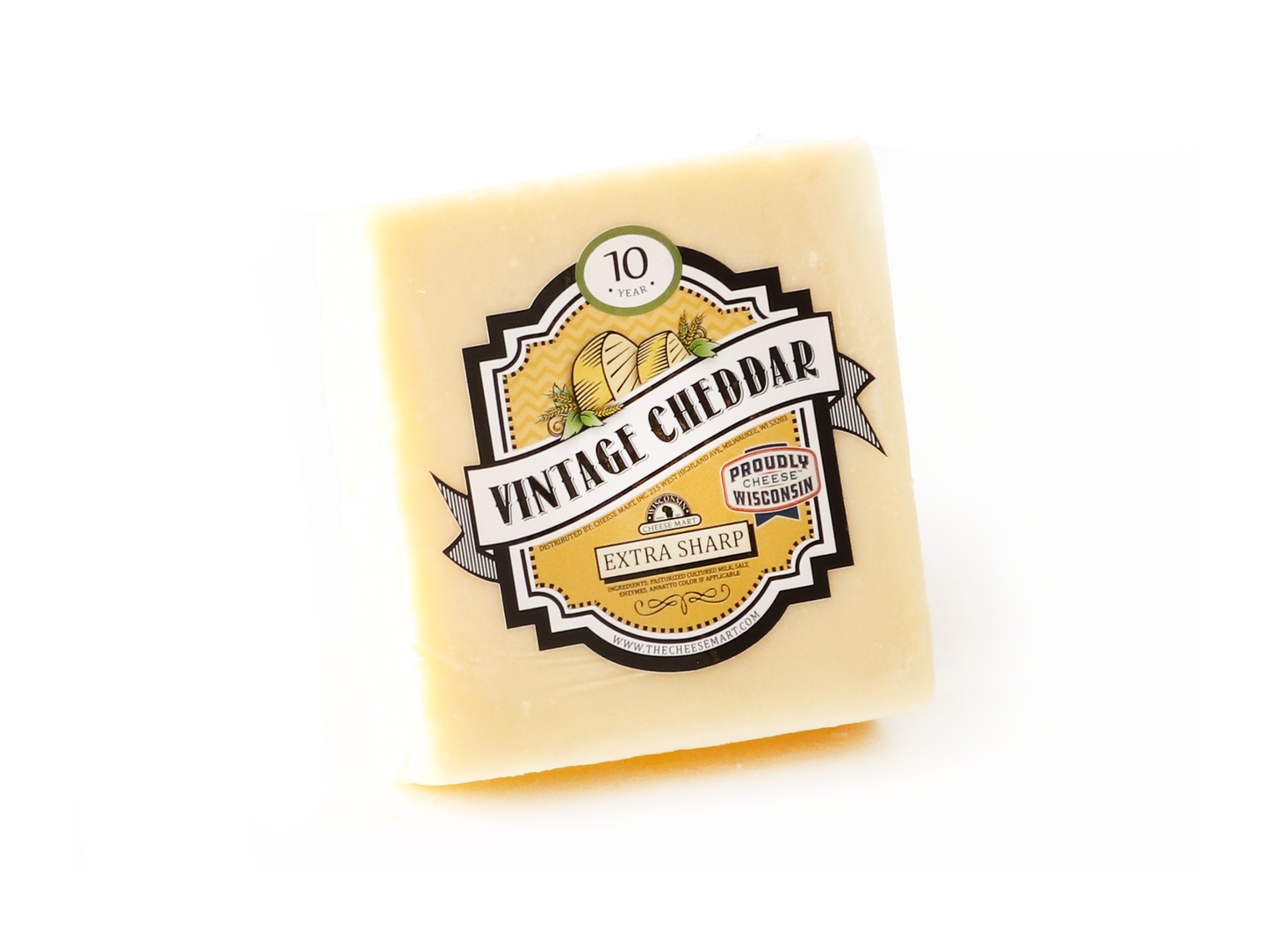 Cheddar Cheese 10 Year Vintage White