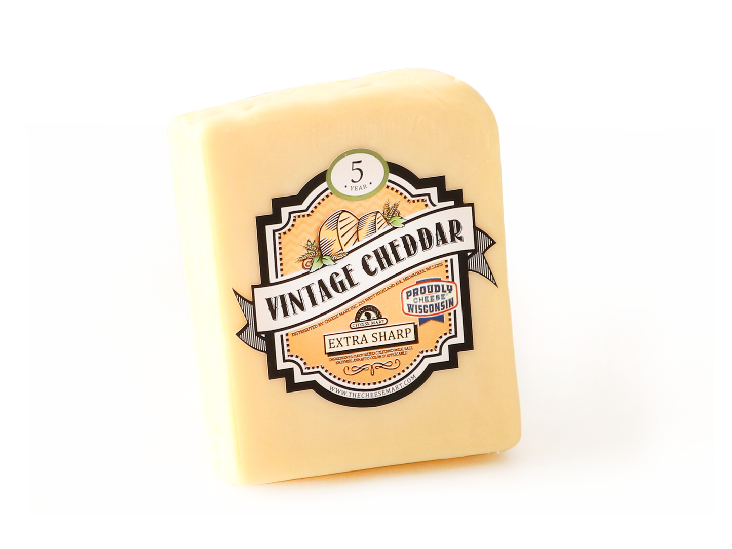 Cheddar Cheese 5 Year Vintage White