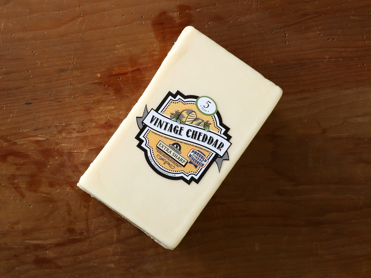 Cheddar Cheese 5 Year Vintage White