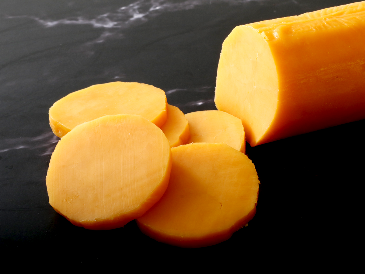 Cheddar Old Fashioned Hoop Cracker Cut