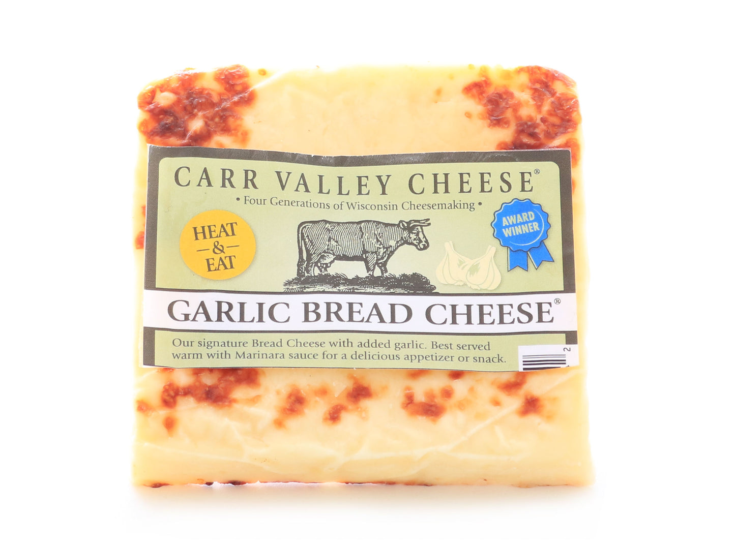 6 ounce piece of juusto garlic bread cheese