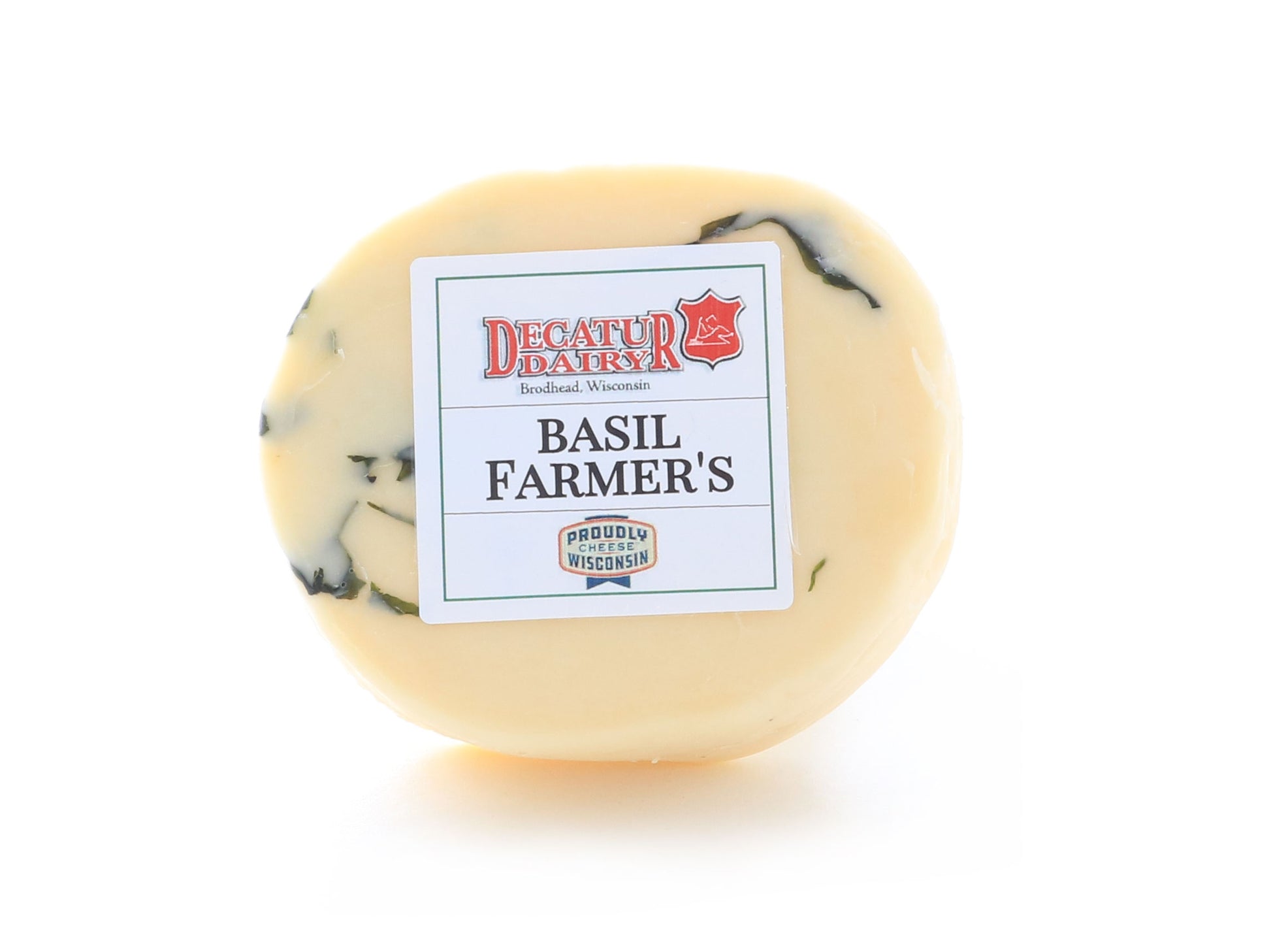 8 ounce piece of famer's cheese with basil