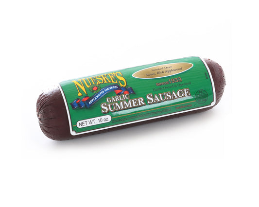wisconsin applewood smoked and garlic summer sausage