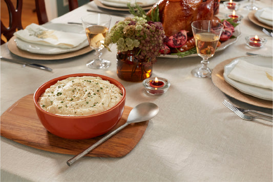 Creamy Parmesan Mashed Cauliflower