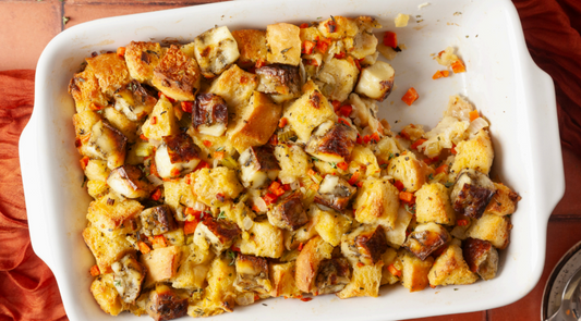 Savory Stuffing with Holiday Bread Cheese®
