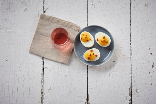 Spicy Bacon Deviled Eggs