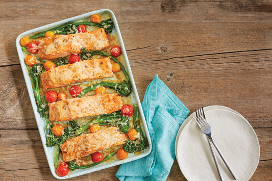 Maple-Glazed Salmon with Aged Cheddar