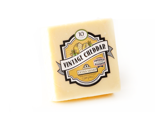 Cheddar Cheese 10 Year Vintage White