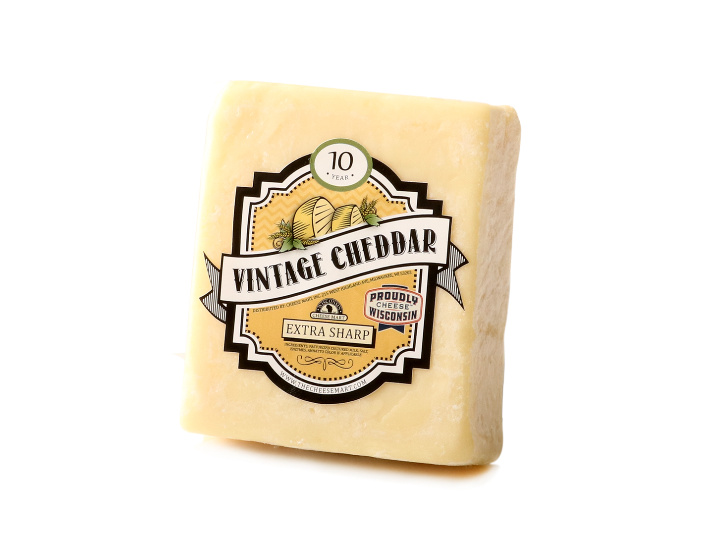 Cheddar Cheese 10 Year Vintage White