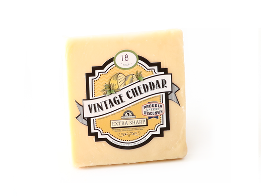 Cheddar Cheese 18 Year Vintage White