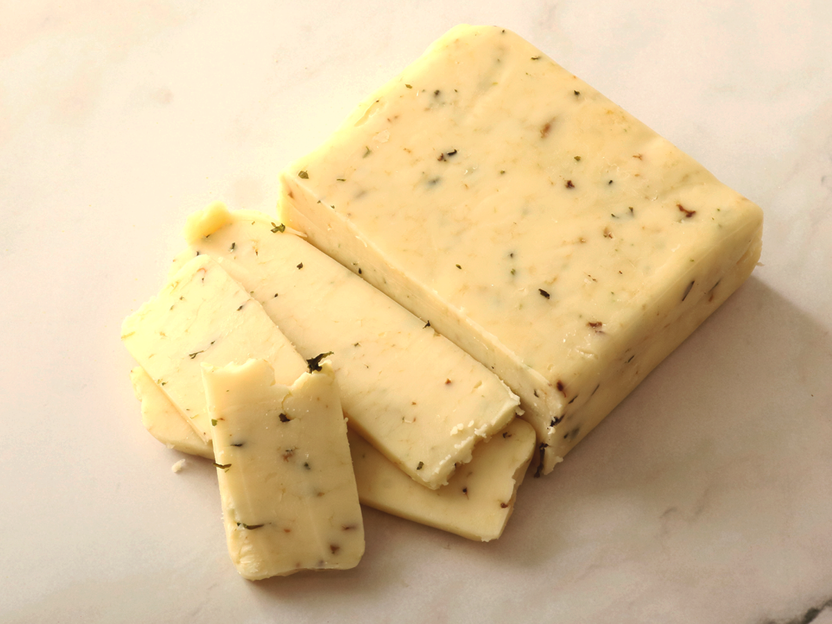 Monterey Jack Cheese with Morel and Leek