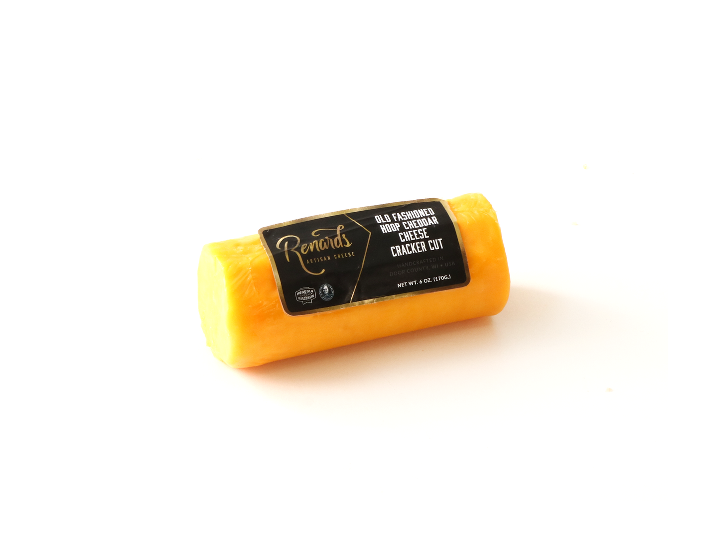 Cheddar Old Fashioned Hoop Cracker Cut