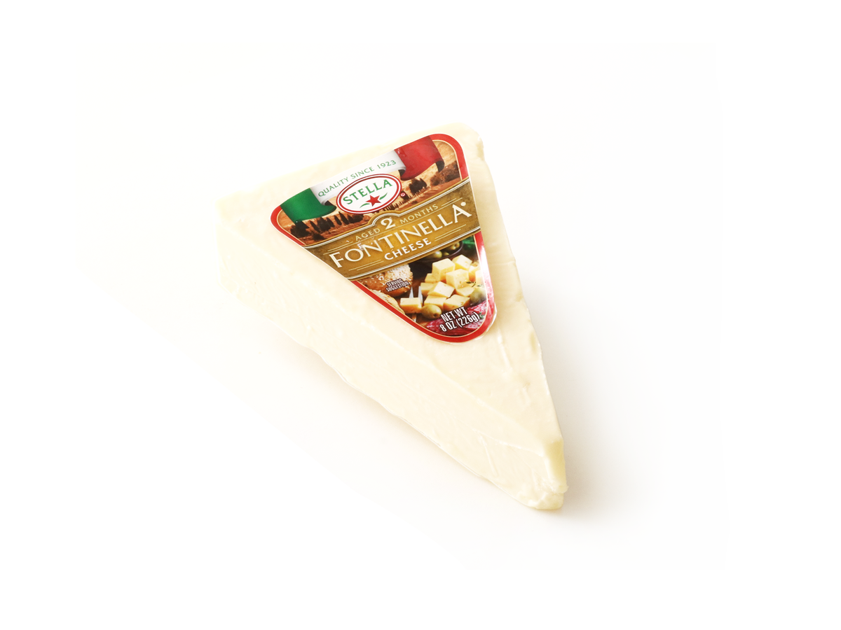 8oz Fontinella cheese from Stella, triangle shaped