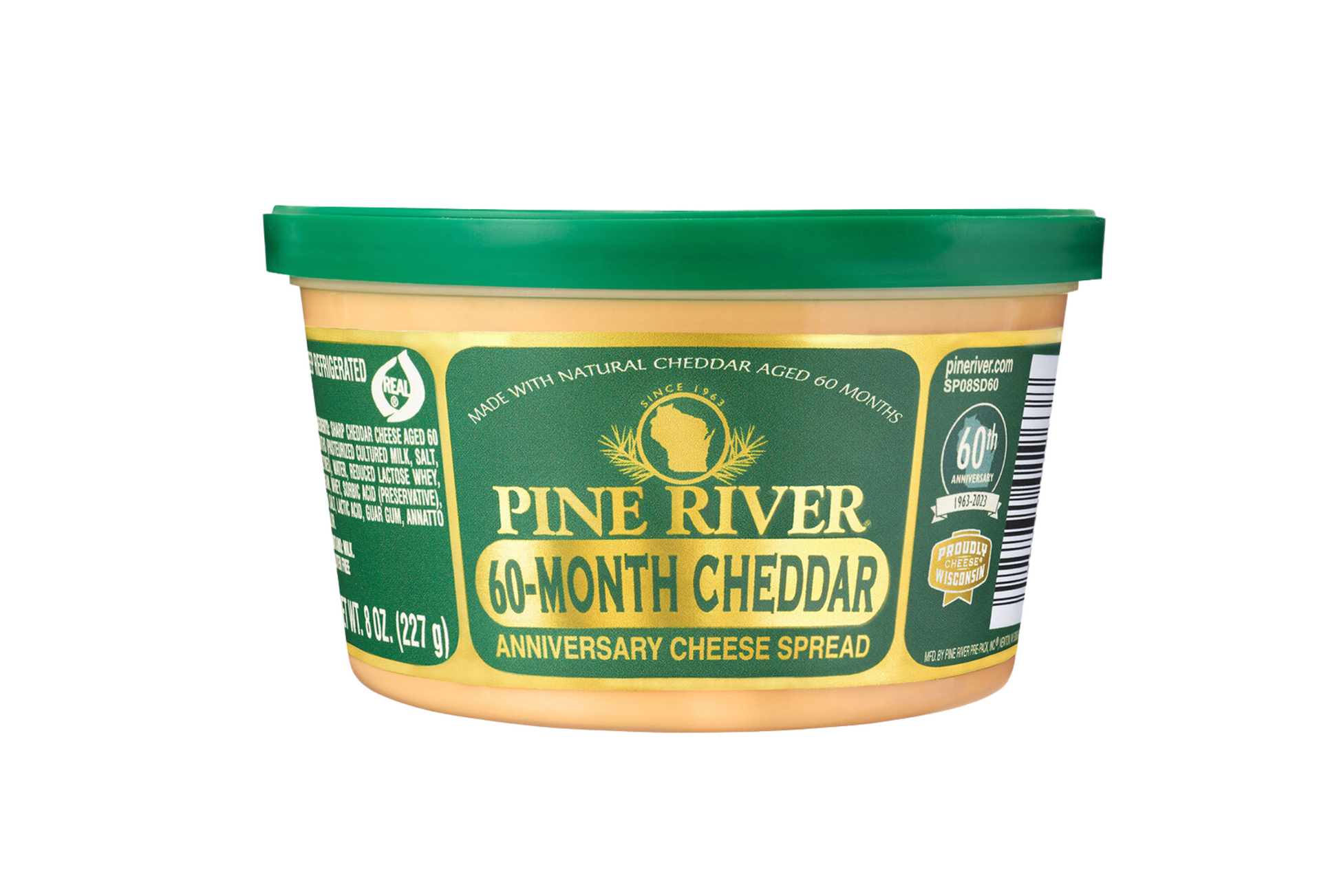 Cheddar Cheese 2 lbs - Wisconsin Cheese - Wisconsin River Meats