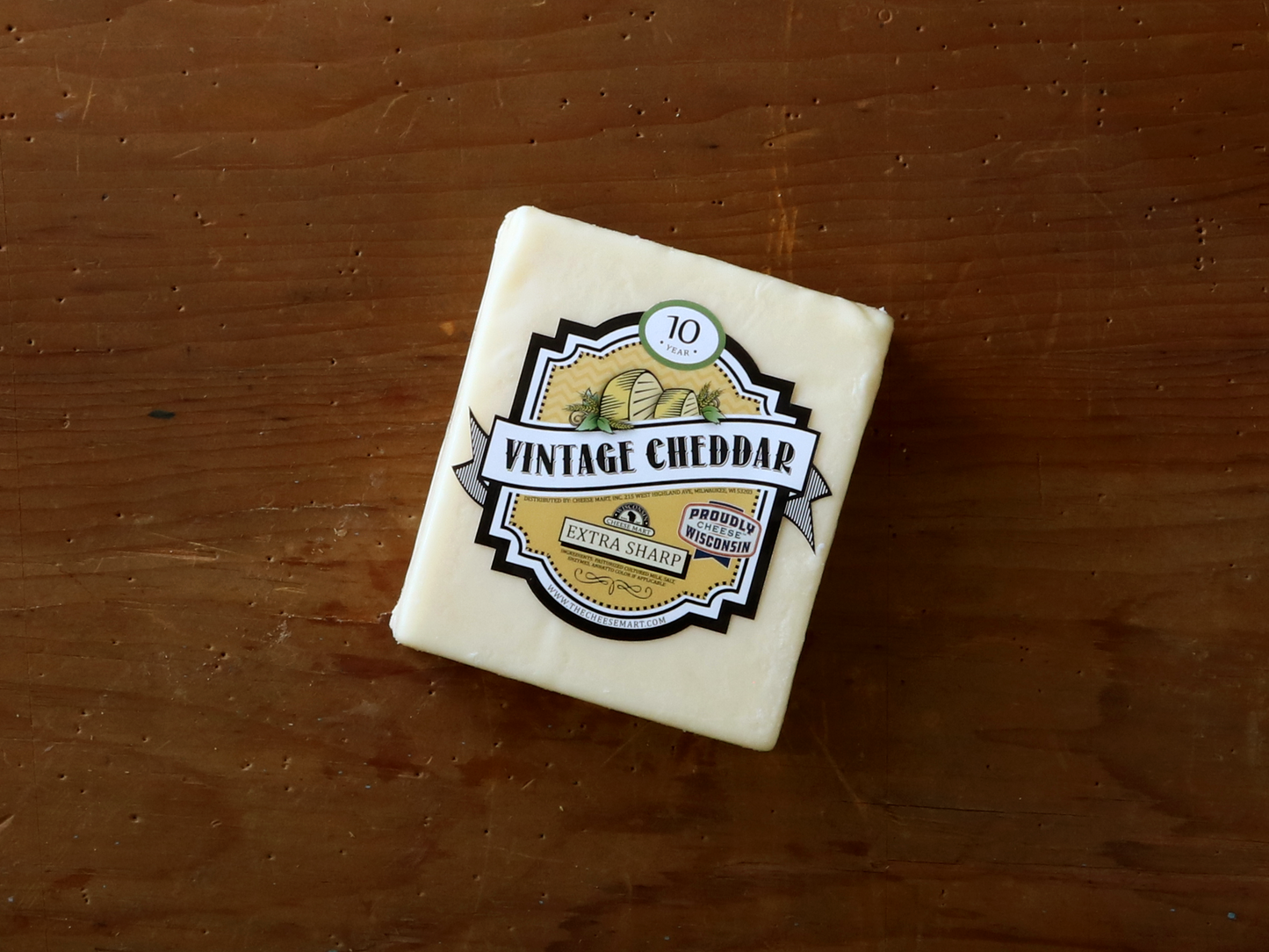 Cheddar Cheese 10 Year Vintage White