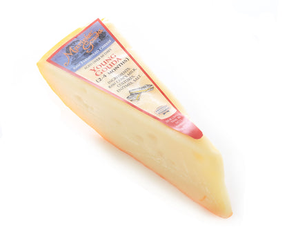 8 ounce piece of Young Marieke Gouda cheese from Wisconsin