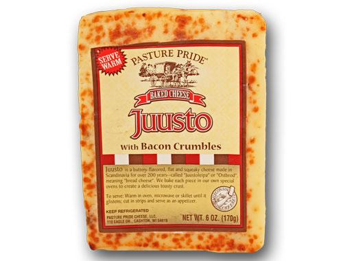 6 ounce piece of juusto bread cheese with bacon