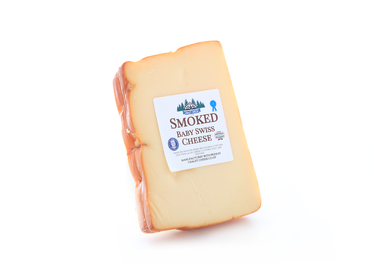 Swiss Cheese Baby Smoked Wisconsin Cheese Mart