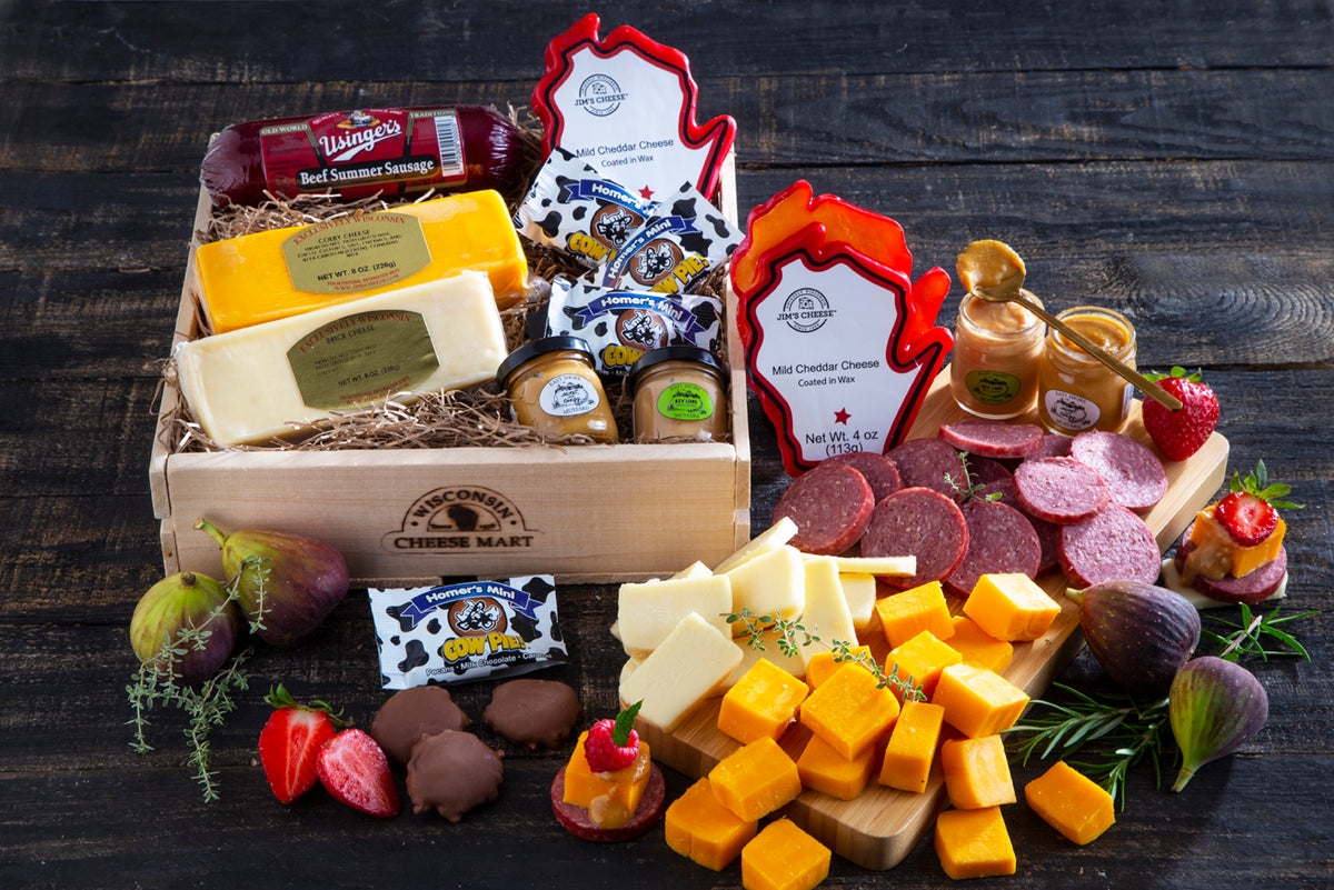 Cheese Sampler Box Supreme Sampler Gift Box – Wisconsin Cheese Mart