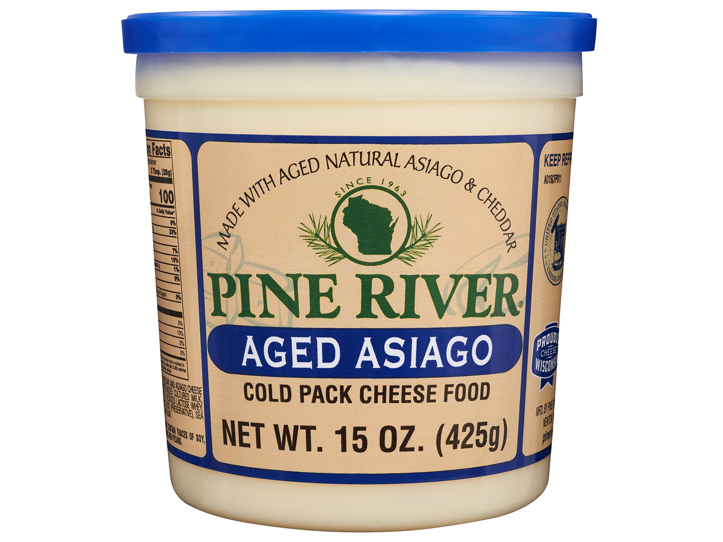Aged Asiago Cold Pack Cheese Spread Wisconsin Cheese Mart