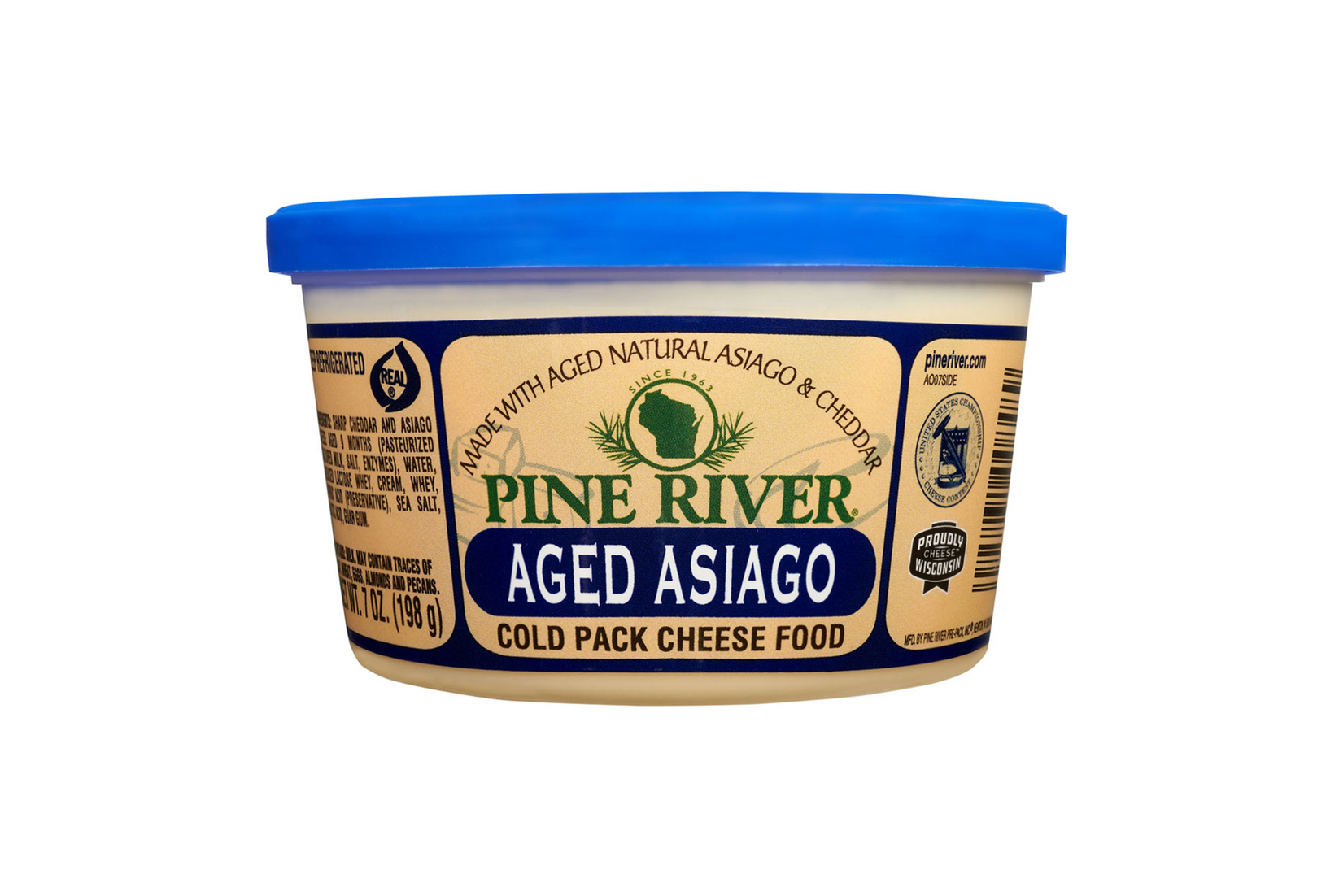 Aged Asiago Cold Pack Cheese Spread Wisconsin Cheese Mart