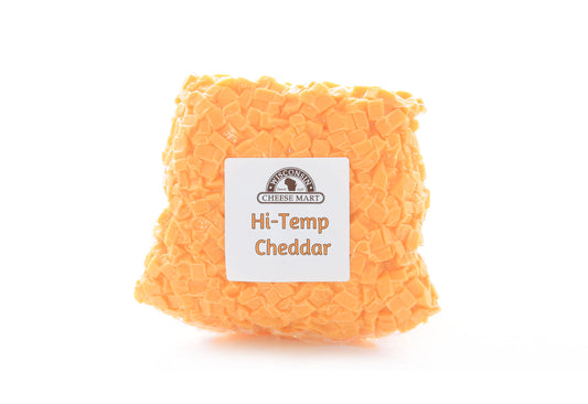 8 ounces of hi temp cubed wisconsin cheddar cheese
