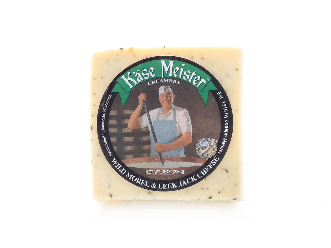 Monterey Jack Cheese with Morel and Leek Wisconsin Cheese Mart
