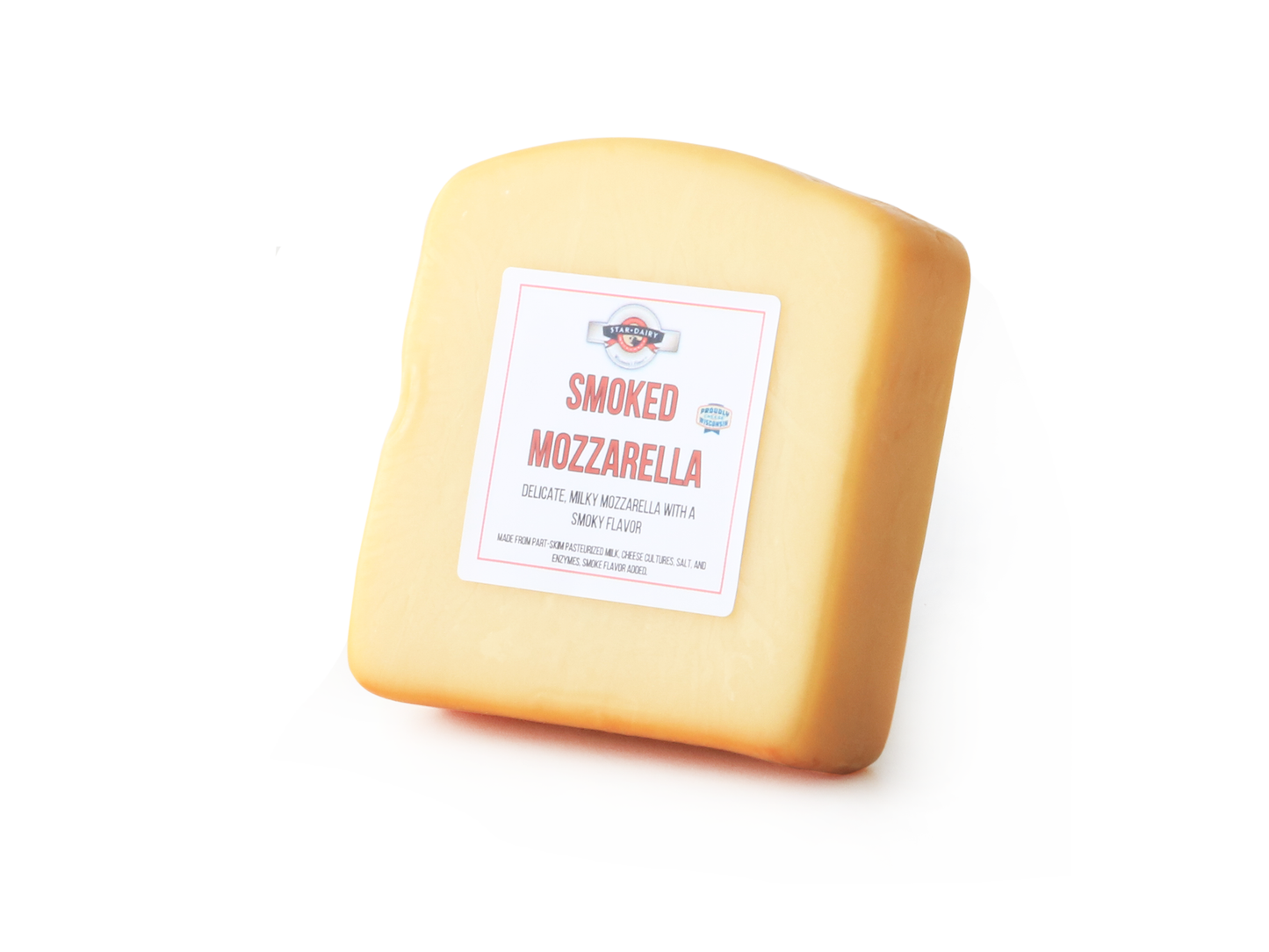 8 ounce piece of Smoked Mozzarella Cheese 