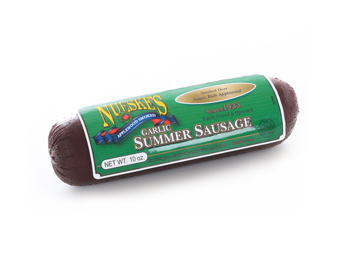 Summer Sausage Applewood Smoked with Garlic Wisconsin Cheese Mart