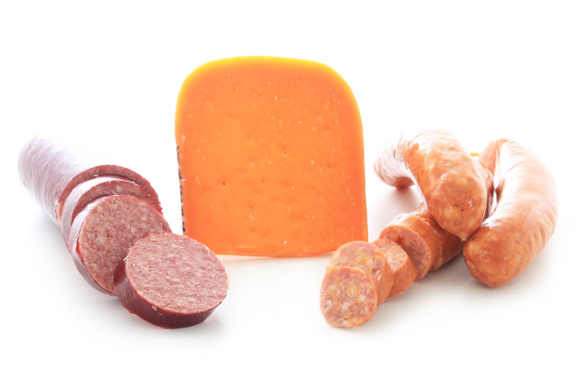 Monthly subscription with 2 types of sausage and 1 type of cheese