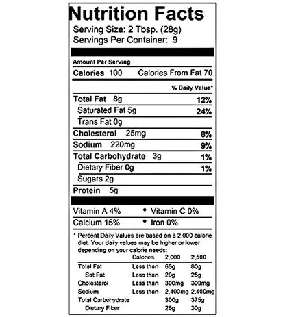 Sharp Cheddar Cold Pack Cheese - No Preservatives