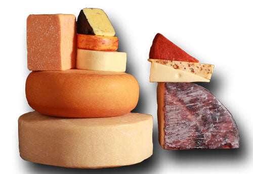 monthly subscription including 3 types of wisconsin cheese
