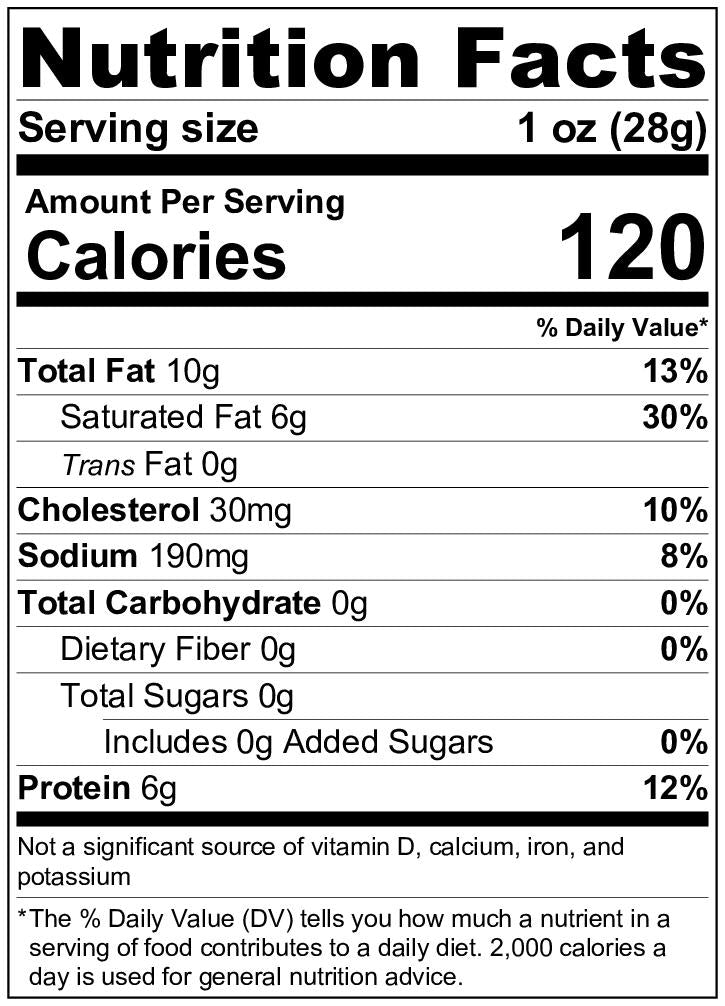 Wisconsin Cheddar Cheese with Cherry nutrition facts