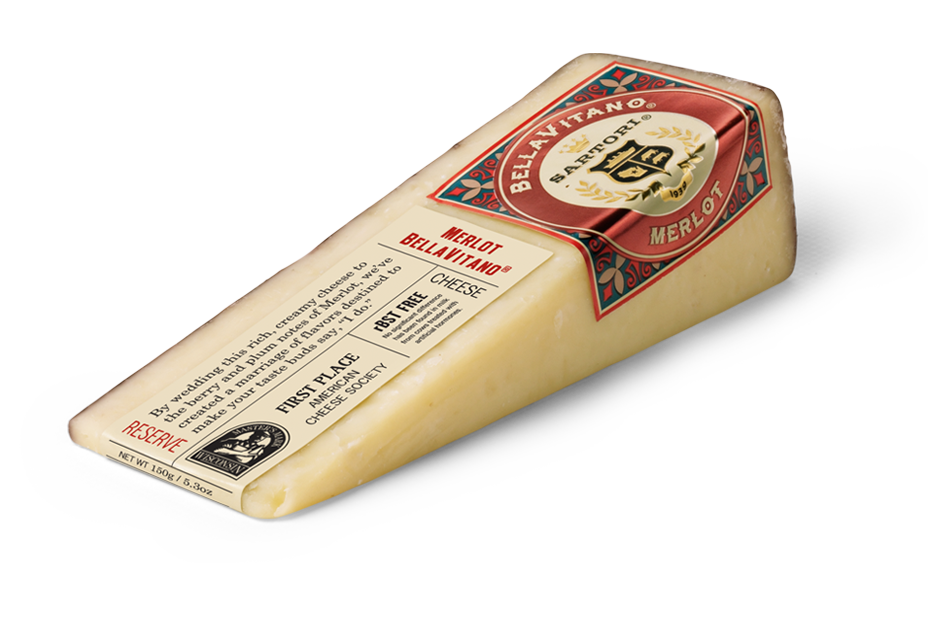 5 ounce piece of bellavitano cheese
